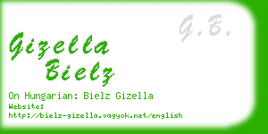 gizella bielz business card